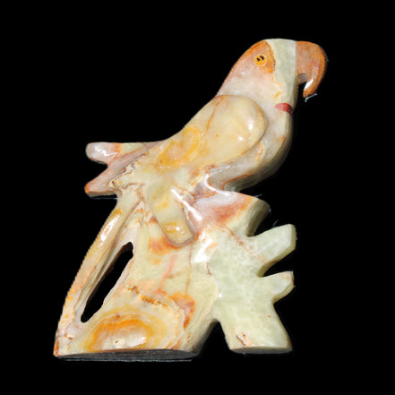Afghan Jade bird hand-carved 75*21*100mm 207g in sunlight - Rocks and Things Store