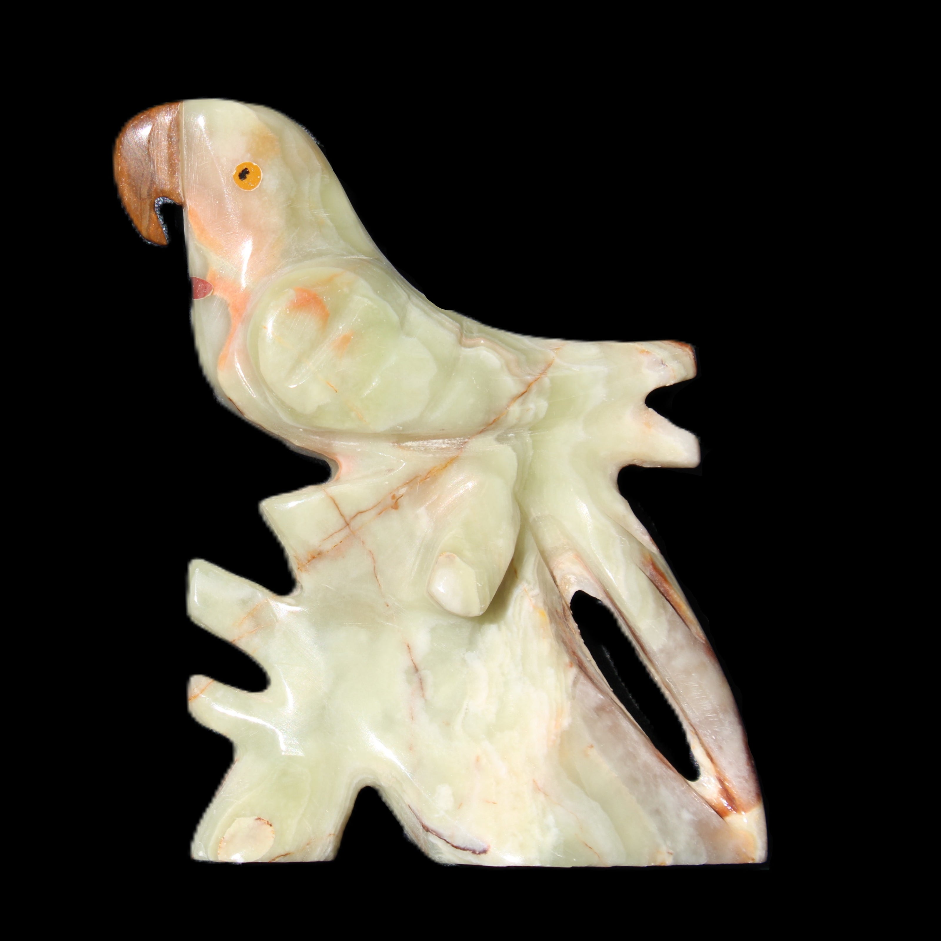 Afghan Jade bird hand-carved 75*21*100mm 207g in sunlight - Rocks and Things Store