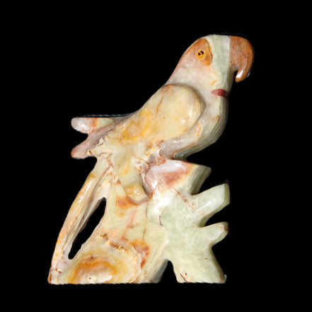 Afghan Jade bird hand-carved 75*21*100mm 207g in sunlight - Rocks and Things Store