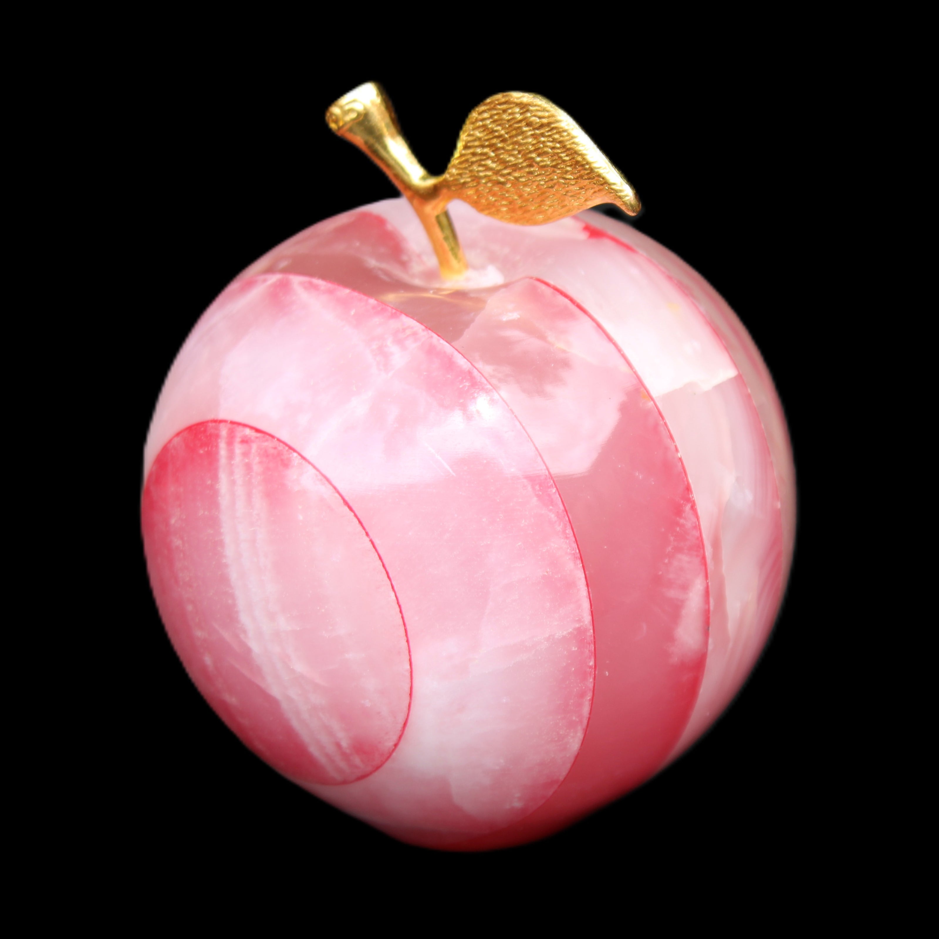 Afghan Jade Onyx hand-carved Apple 60*74mm 376g in sunlight - Rocks and Things Store