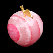 Afghan Jade Onyx hand-carved Apple 60*74mm 376g in sunlight - Rocks and Things Store