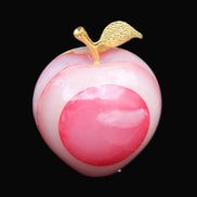 Afghan Jade Onyx hand-carved Apple 60*74mm 376g in sunlight - Rocks and Things Store