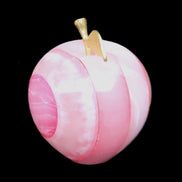 Afghan Jade Onyx hand-carved Apple 60*74mm 376g in sunlight - Rocks and Things Store