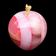 Afghan Jade Onyx hand-carved Apple 60*74mm 376g in sunlight - Rocks and Things Store