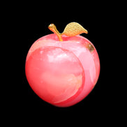 Pink Lady Afghan Jade Onyx hand-carved Apple 60*74mm 405-427g in sunlight - Rocks and Things Store