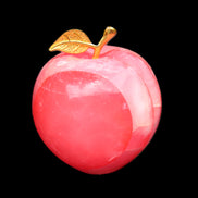 Pink Lady Afghan Jade Onyx hand-carved Apple 60*74mm 405-427g in sunlight - Rocks and Things Store