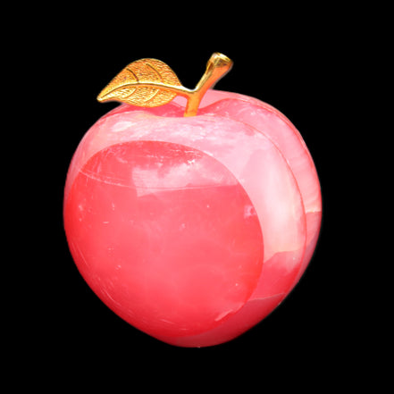 Pink Lady Afghan Jade Onyx hand-carved Apple 60*74mm 405-427g in sunlight - Rocks and Things Store