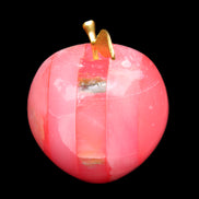 Pink Lady Afghan Jade Onyx hand-carved Apple 60*74mm 405-427g in sunlight - Rocks and Things Store