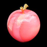 Pink Lady Afghan Jade Onyx hand-carved Apple 60*74mm 405-427g in sunlight - Rocks and Things Store