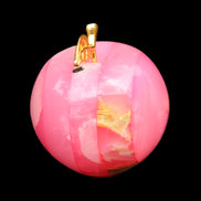 Pink Lady Afghan Jade Onyx hand-carved Apple 60*74mm 405-427g in sunlight - Rocks and Things Store