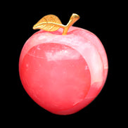 Pink Lady Afghan Jade Onyx hand-carved Apple 60*74mm 405-427g in sunlight - Rocks and Things Store