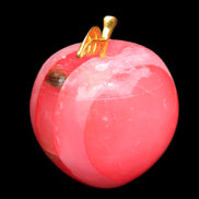 Pink Lady Afghan Jade Onyx hand-carved Apple 60*74mm 405-427g in sunlight - Rocks and Things Store