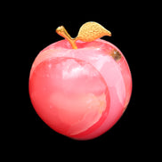 Pink Lady Afghan Jade Onyx hand-carved Apple 60*74mm 405-427g in sunlight - Rocks and Things Store