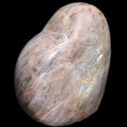 Black Moonstone heart 132g in sunlight - Rocks and Things Store