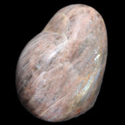 Black Moonstone heart 132g in sunlight - Rocks and Things Store