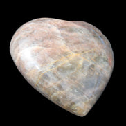 Black Moonstone heart 132g in sunlight - Rocks and Things Store