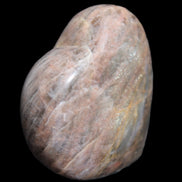 Black Moonstone heart 132g in sunlight - Rocks and Things Store