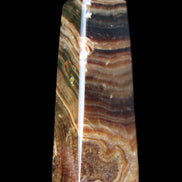 Chocolate Calcite obelisk 112*37mm 230g in UV light - Rocks and Things Store