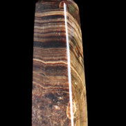 Chocolate Calcite obelisk 112*37mm 230g in UV light - Rocks and Things Store