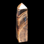 Chocolate Calcite obelisk 112*37mm 230g in UV light - Rocks and Things Store