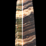 Chocolate Calcite obelisk 119*32mm 270g in UV light  - Rocks and Things Store