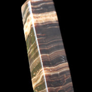 Chocolate Calcite obelisk 119*32mm 270g in UV light  - Rocks and Things Store