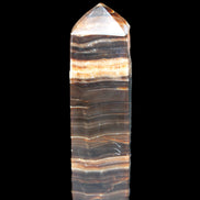 Chocolate Calcite obelisk 119*32mm 270g in UV light  - Rocks and Things Store