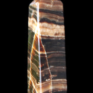 Chocolate Calcite obelisk 119*32mm 270g in UV light  - Rocks and Things Store