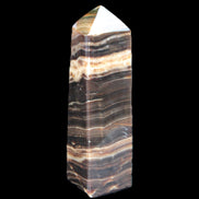 Chocolate Calcite obelisk 119*32mm 270g in UV light  - Rocks and Things Store