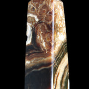 Chocolate Calcite obelisk 111*35mm 208g in UV light - Rocks and Things Store
