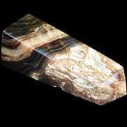 Chocolate Calcite obelisk 111*35mm 208g in UV light - Rocks and Things Store