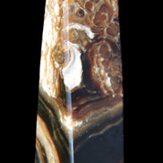 Chocolate Calcite obelisk 111*35mm 208g in UV light - Rocks and Things Store