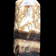 Chocolate Calcite obelisk 111*35mm 208g in UV light - Rocks and Things Store