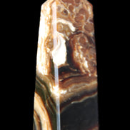 Chocolate Calcite obelisk 111*35mm 208g in UV light - Rocks and Things Store