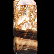 Chocolate Calcite obelisk 111*35mm 208g in UV light - Rocks and Things Store