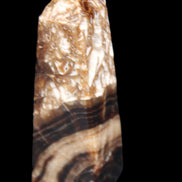 Chocolate Calcite obelisk 111*35mm 208g in UV light - Rocks and Things Store