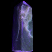 Chocolate Calcite obelisk 93*33mm 177g in UV light - Rocks and Things Store