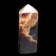 Chocolate Calcite obelisk 93*33mm 177g in UV light - Rocks and Things Store