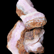 Pink Aragonite with ironstone 4 stones 40-58mm 175g in UV light - Rocks and Things Store