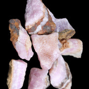 Pink Aragonite 9 small stones 23-35mm 77g in UV light - Rocks and Things Store