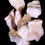Pink Aragonite 9 small stones 23-35mm 77g in UV light - Rocks and Things Store