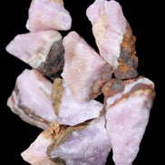 Pink Aragonite 9 small stones 23-35mm 77g in UV light - Rocks and Things Store