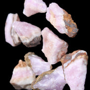 Pink Aragonite 9 small stones 23-35mm 77g in UV light - Rocks and Things Store