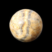 Bumblebee Calcite sphere 80g in sunlight - Rocks and Things Store