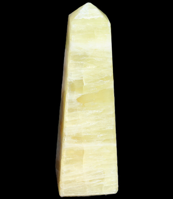 Lemon Calcite obelisk 543g Rocks and Things