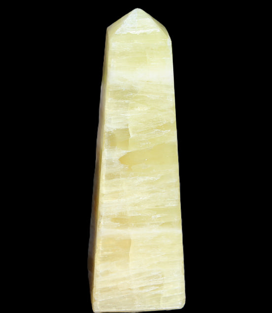 Lemon Calcite obelisk 543g Rocks and Things