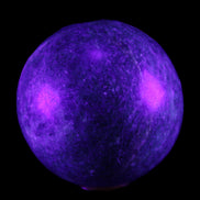 Amazonite sphere 679g in UV light - Rocks and Things Store