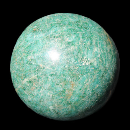 Amazonite sphere 679g in sunlight - Rocks and Things Store