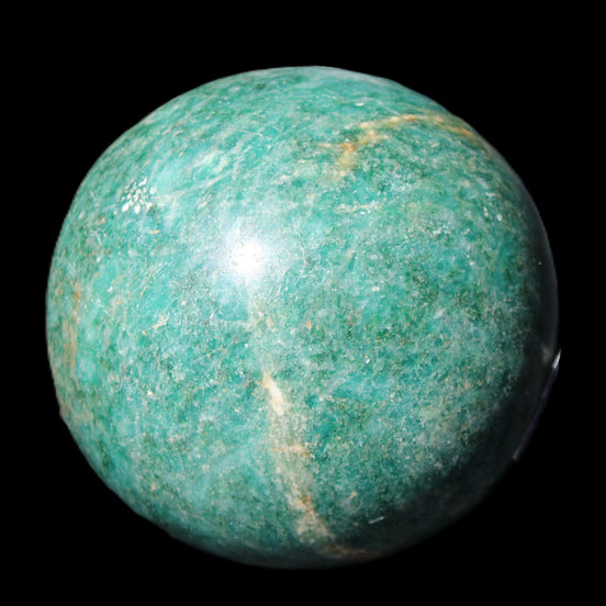 Amazonite sphere 679g in sunlight - Rocks and Things Store