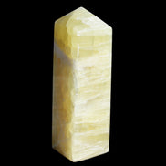 Lemon Calcite obelisk 543g in sunlight - Rocks and Things Store